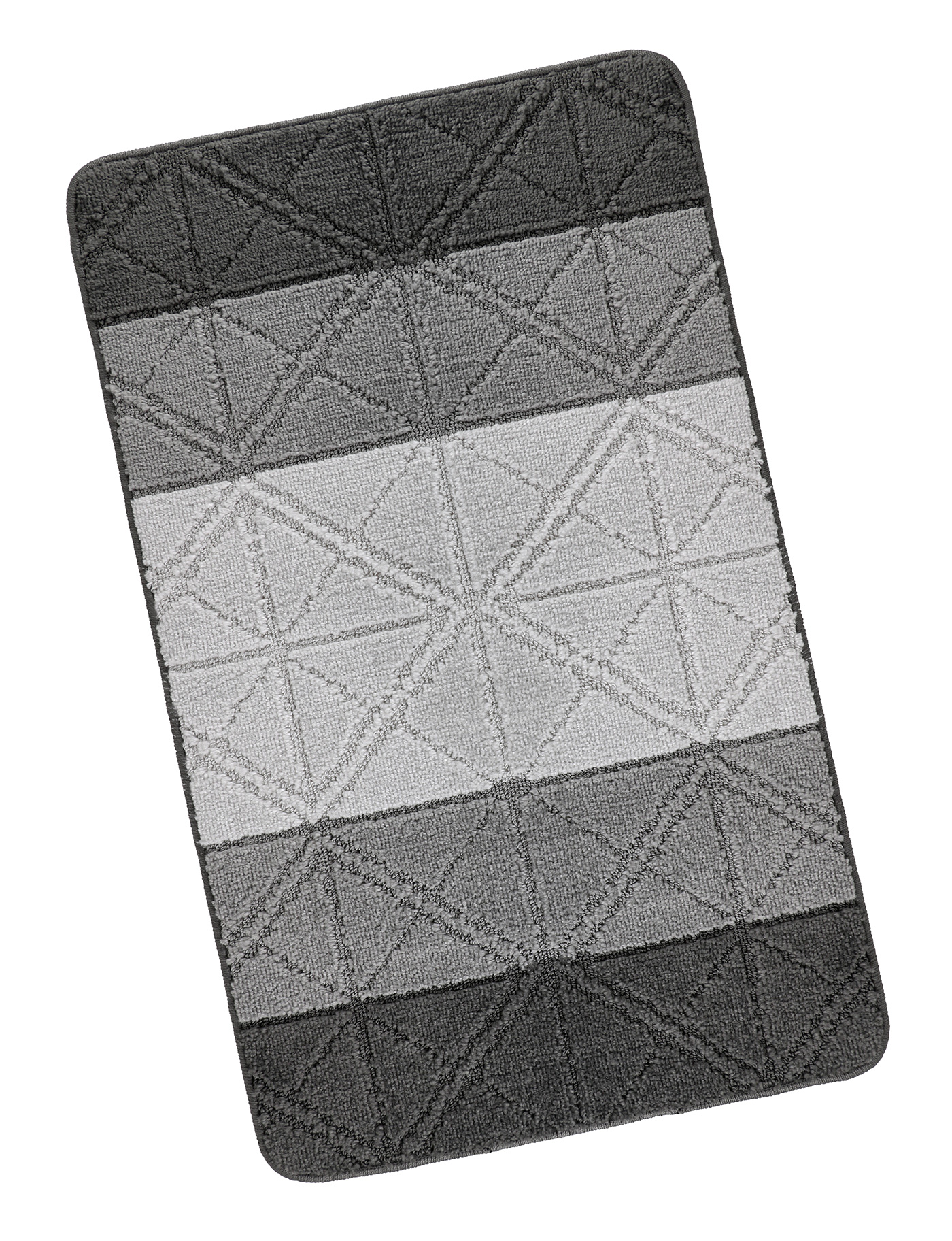 Bellatex BANY koupelnová předložka,Trojúhelník šedý - 60x100 cm