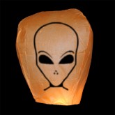 Lampion přání UFO, Oranžové