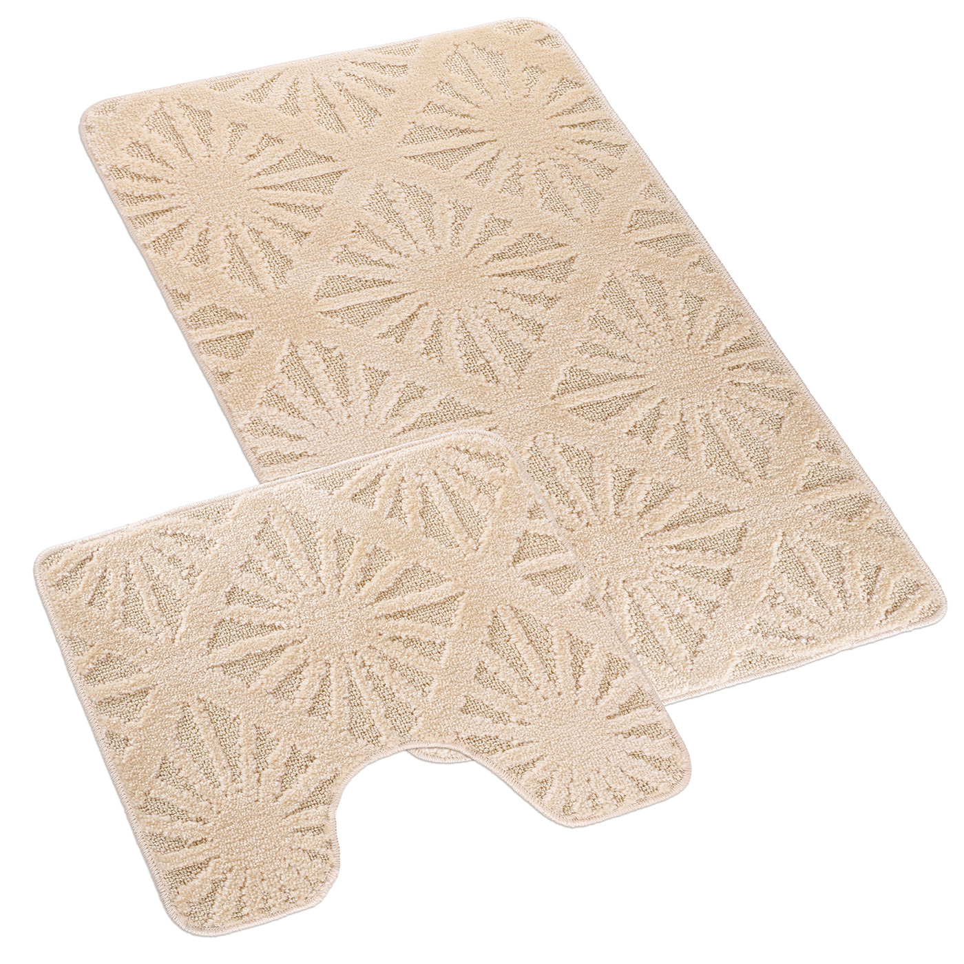 Bellatex Koupelnová sada BANY Paprsek smetanový - sada 60x100, 60x50cm
