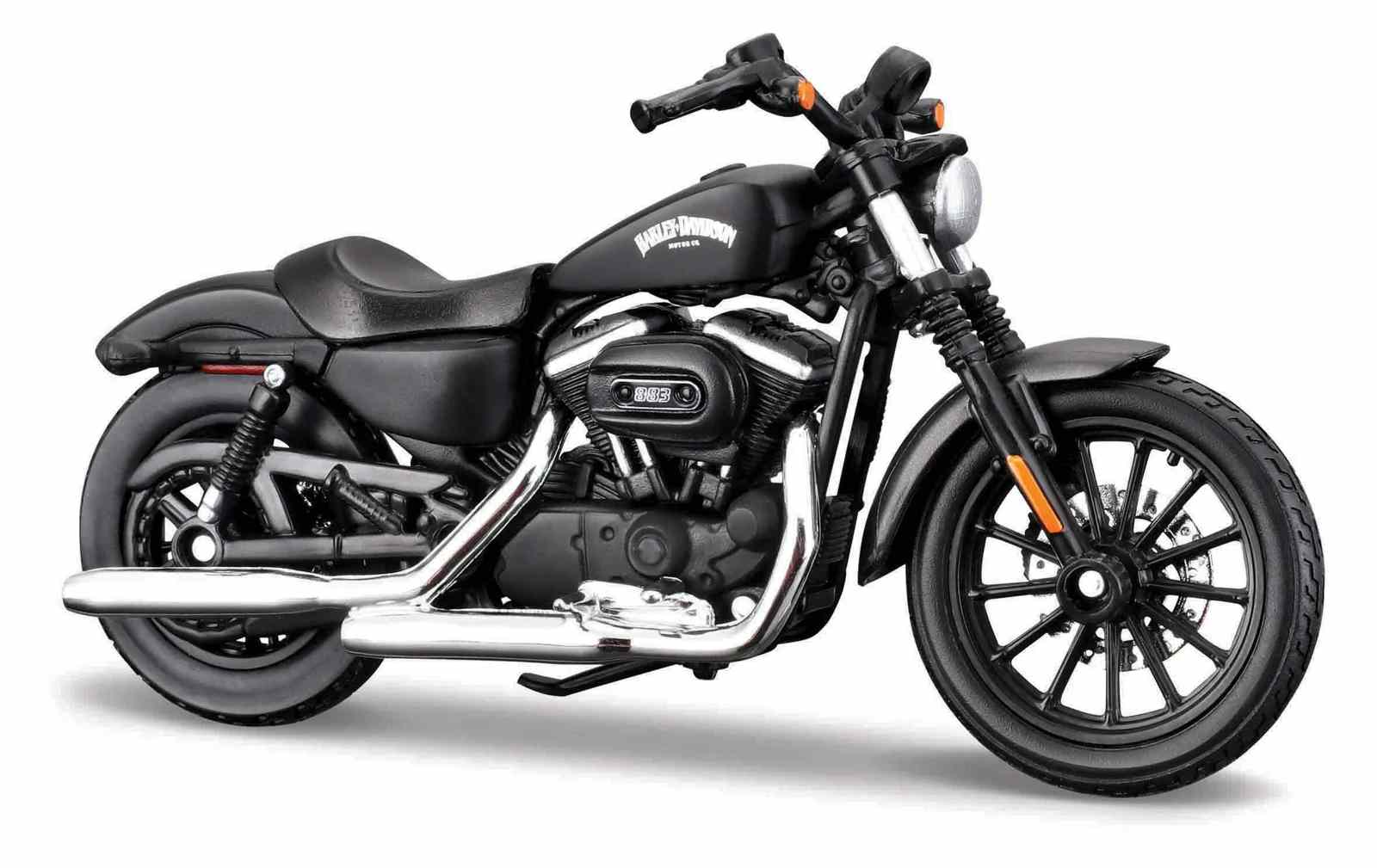 Maisto Harley Davidson Sportster Iron 883 (2014), matně černá, 1:18