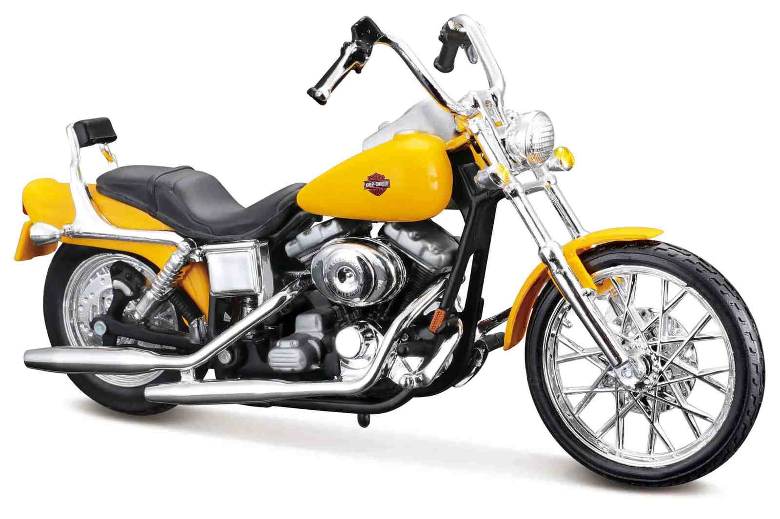 Maisto Harley Davidson FXDWG Dyna Wide Glide (2001) yellow, 1:18