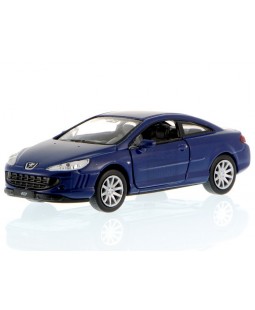 Welly Peugeot Coupe 407, Modrý 1:34-39