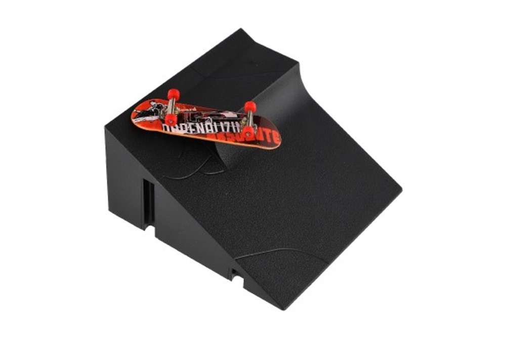 Prstový skateboard s rampou, 20x29x7cm