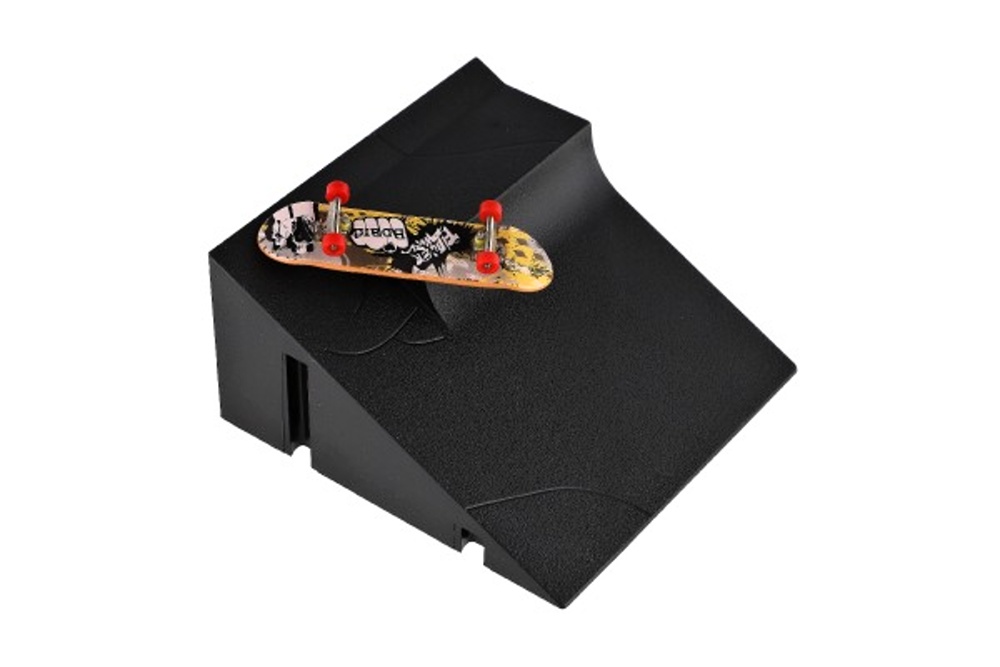 Prstový skateboard s rampou, 20x29x7cm