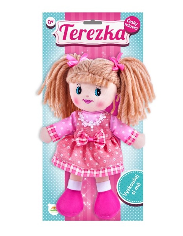 Teddies Hadrová panenka Terezka mluvící česky, 30 cm