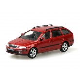 Škoda Octavia II Combi (2004) Červená Flamenco Metalíza 1:43