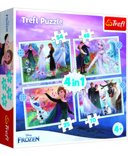 Trefl Puzzle 4v1 Ledové království