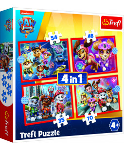Trefl Puzzle 4v1 Tlapková patrola