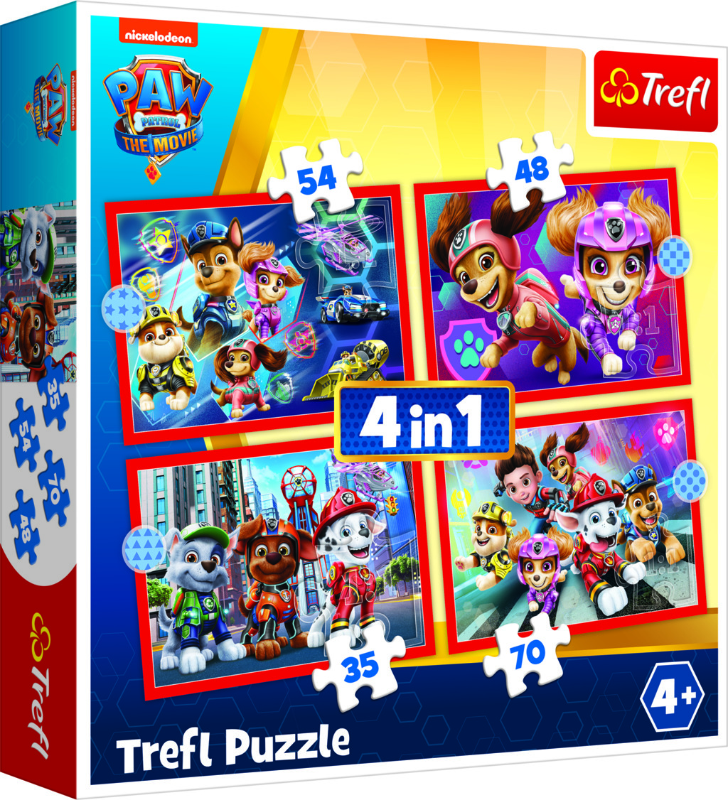 Trefl Puzzle 4v1 Tlapková patrola