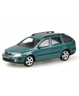 Škoda Octavia II Combi (2004) Zelená Island Metalíza 1:43