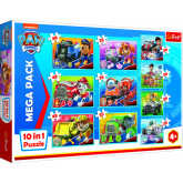 Trefl Puzzle 10v1 Tlapková patrola tým