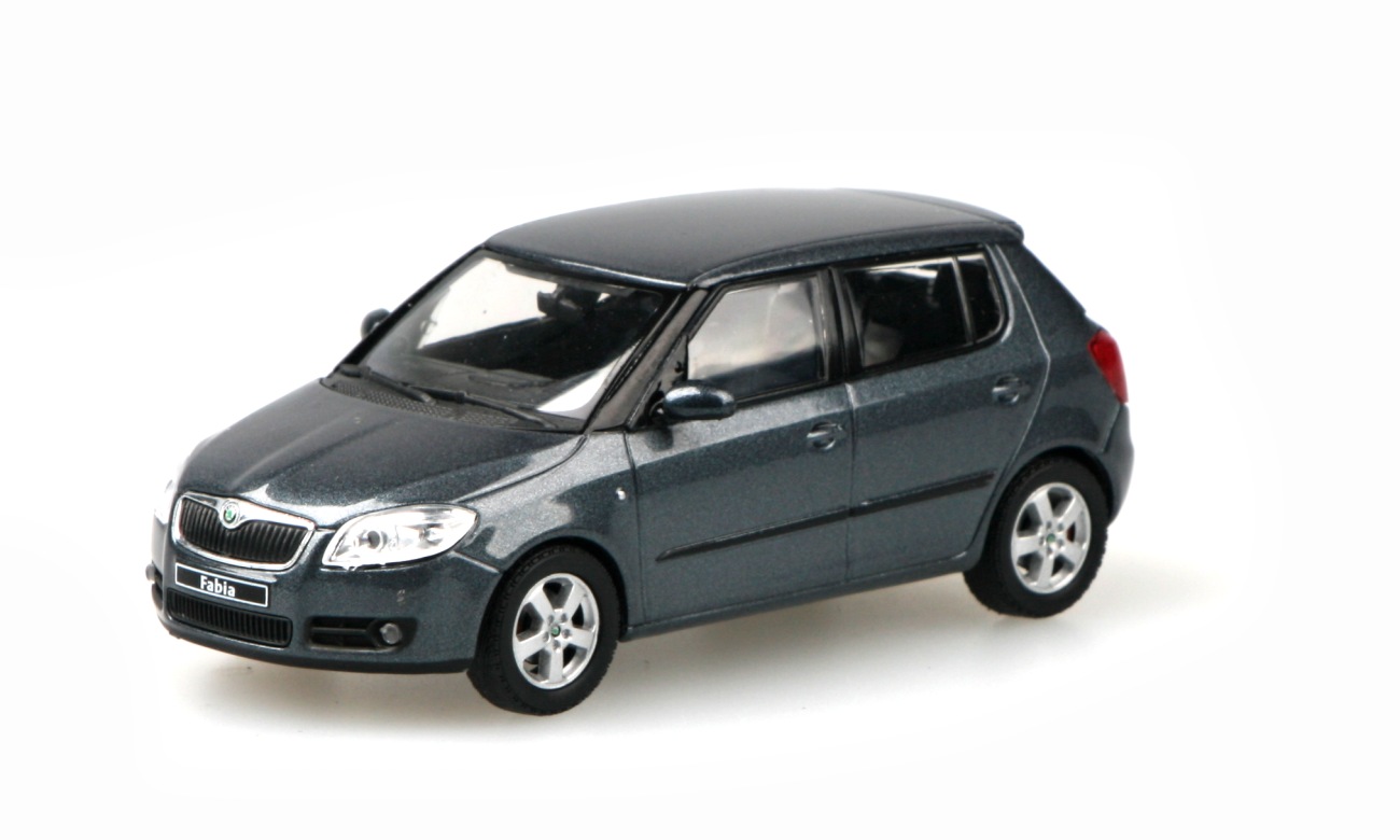Abrex Škoda Fabia II (2006) Šedá Anthracite Metalíza 1:43
