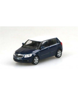 Abrex Škoda Fabia II (2006) Modrá Storm Metalíza 1:43