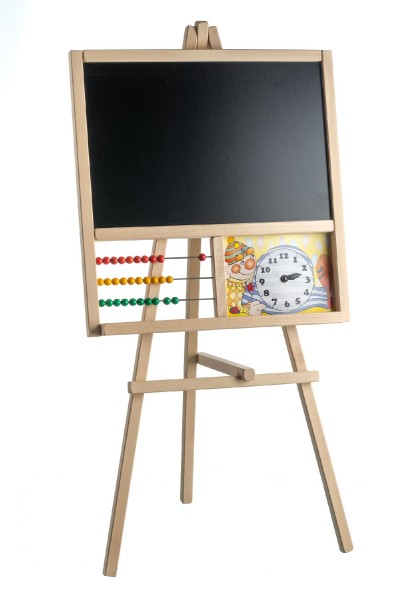Dětská stojanová popisovací tabule s počítadlem 89x44cm