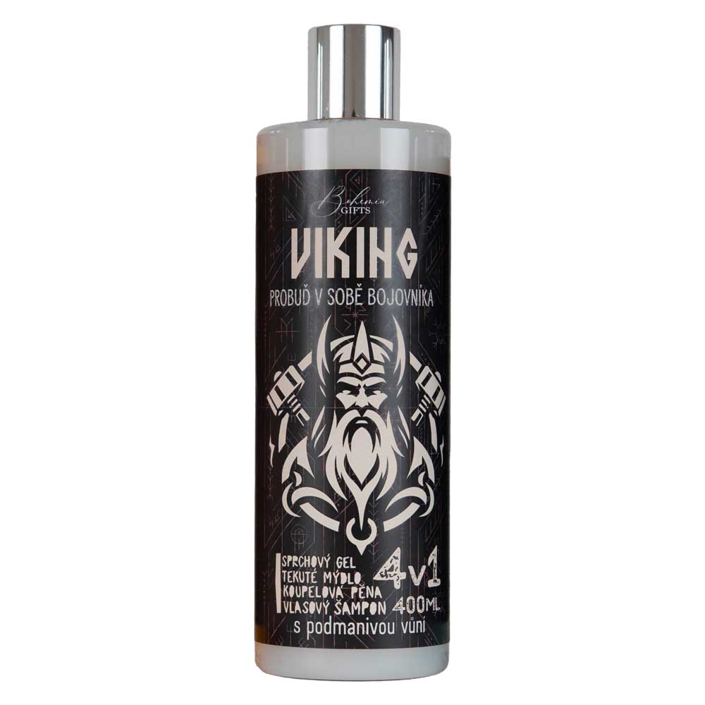 Bohemia Gifts Viking 4v1, sprochový gel, mýdlo, pěna, šampon, 400ml
