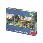 Dino panoramatické puzzle Dinosauři u jezera 150 dílků