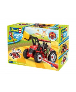 Revell Junior Kit 00815 Tractor with loader incl. figure (1:20)