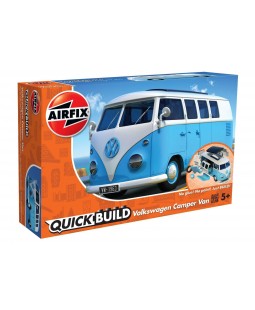 Airfix Quick Bulid J6024 Volkswagen Camper Van, Modrý