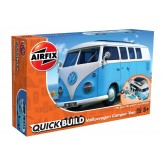 Airfix Quick Bulid J6024 Volkswagen Camper Van, Modrý