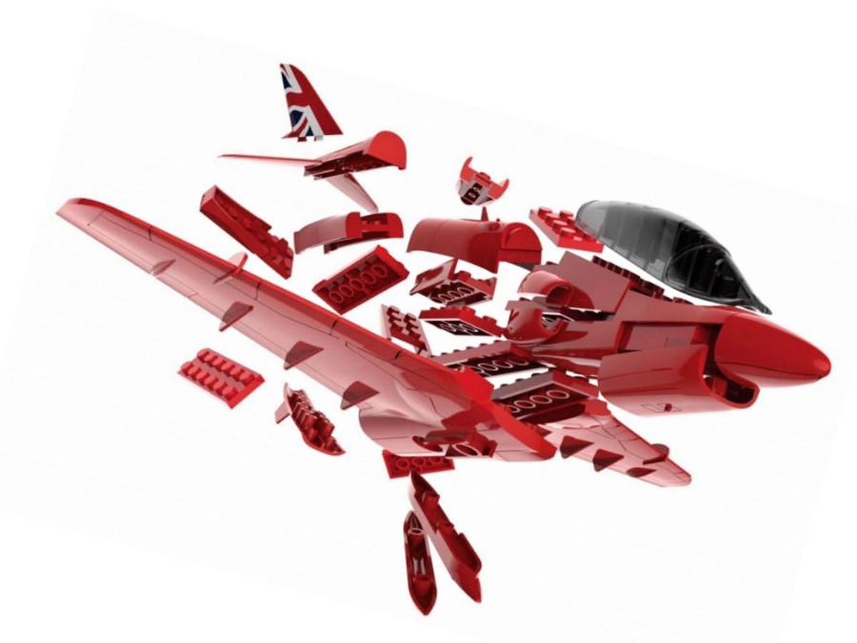 Arifix Quick Build J6018 letadlo RAF Red Arrows Hawk