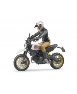 Bruder 63051 Motorka Ducati Scrambler Desert Sled s řidičem