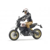 Bruder 63051 Motorka Ducati Scrambler Desert Sled s řidičem