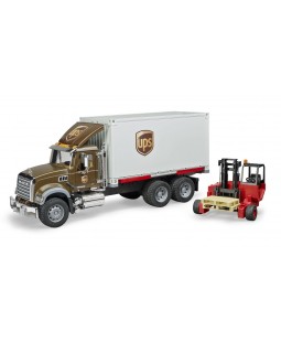 Bruder 2828 MACK Granite UPS logistik a vysokozdvihem