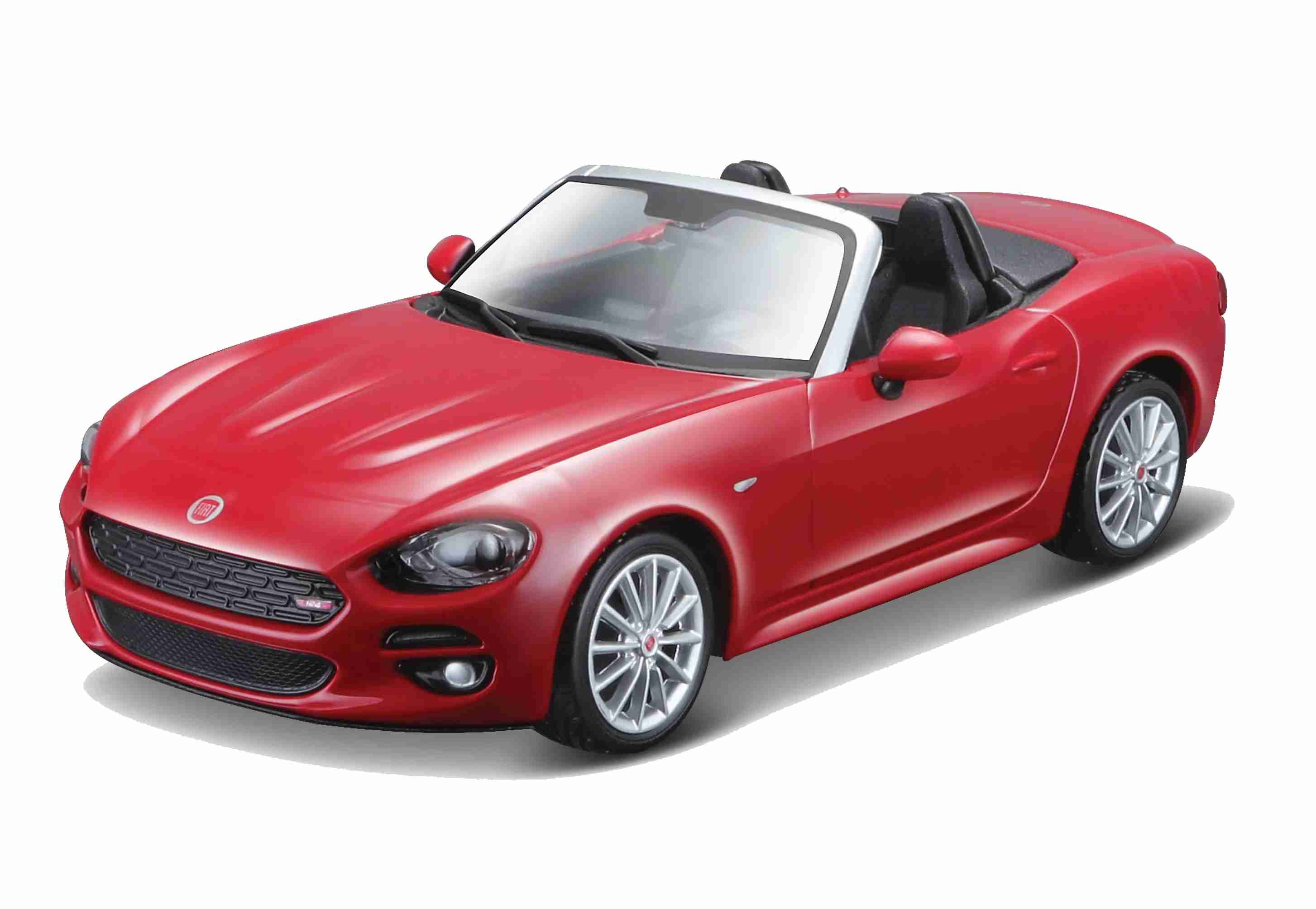 Bburago Fiat 124 Spider červená 1:24