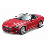 Bburago Fiat 124 Spider červená 1:24