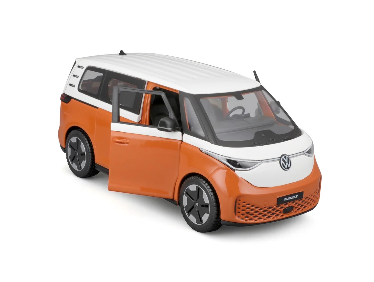 Maisto 2023 Volkswagen ID.Buzz, bílá, metal oranžová, 1:24