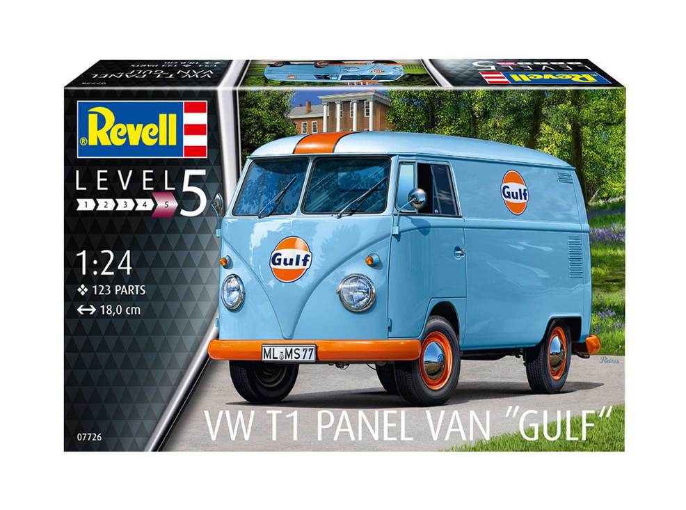 Revell ModelKit auto 07726, VW T1 panel van Gulf Decoration, 1:24