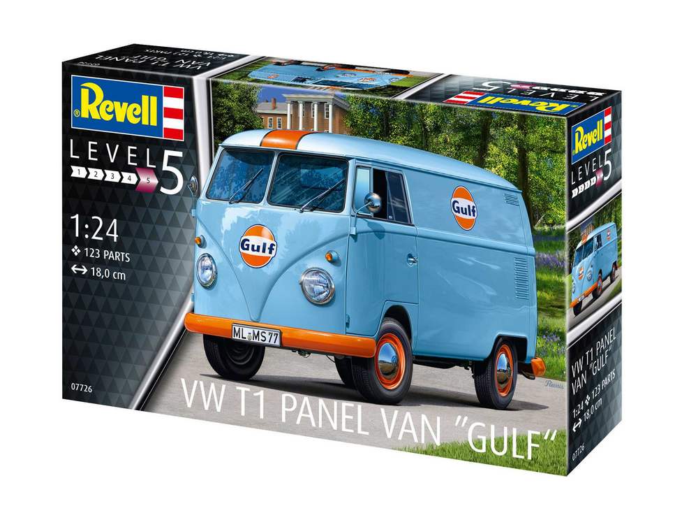 Revell ModelKit auto 07726, VW T1 panel van Gulf Decoration, 1:24
