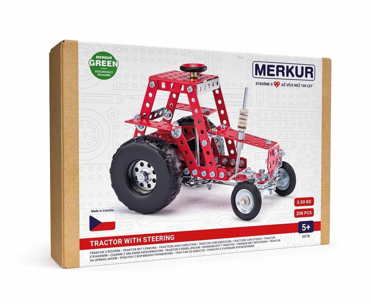 Merkur 057 Traktor s řízením, 205 dílů