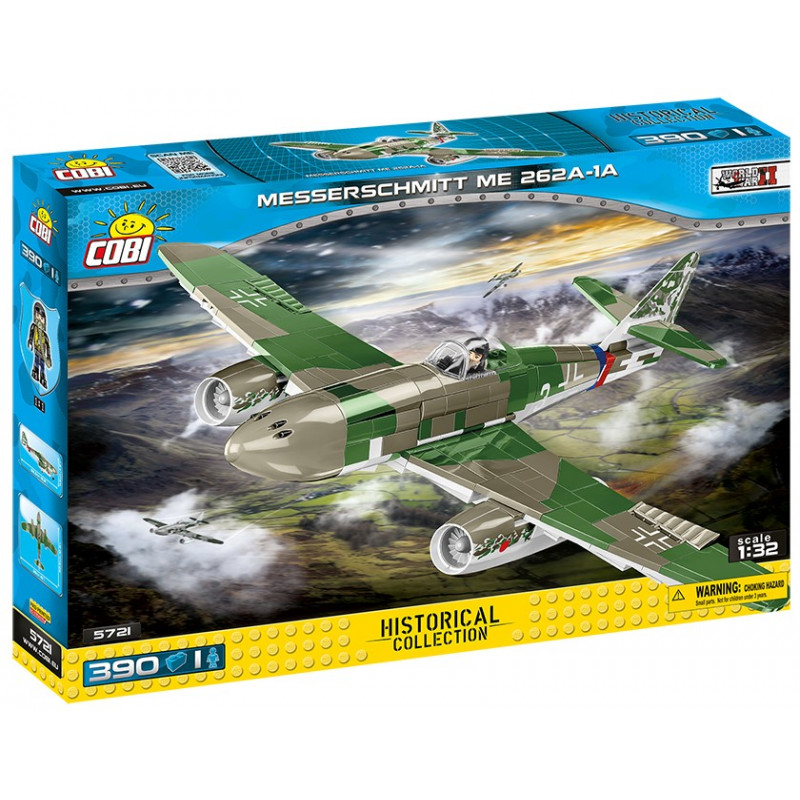 Cobi 5721 II WW Messerschmitt ME 262A-1A, 1:32, 390 kostek