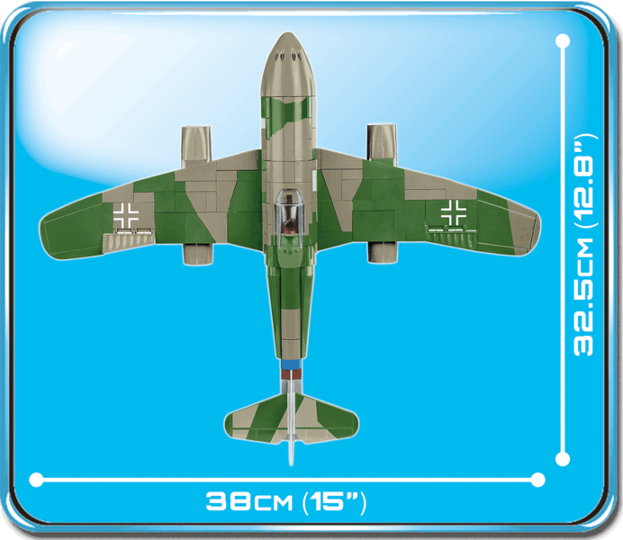 Cobi 5721 II WW Messerschmitt ME 262A-1A, 1:32, 390 kostek