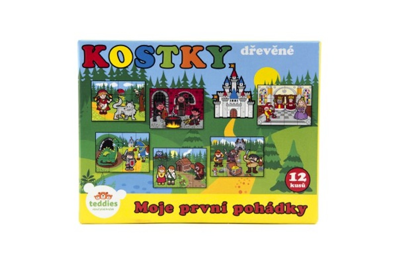Obrázkové kostky Moje první pohádky, 12 ks