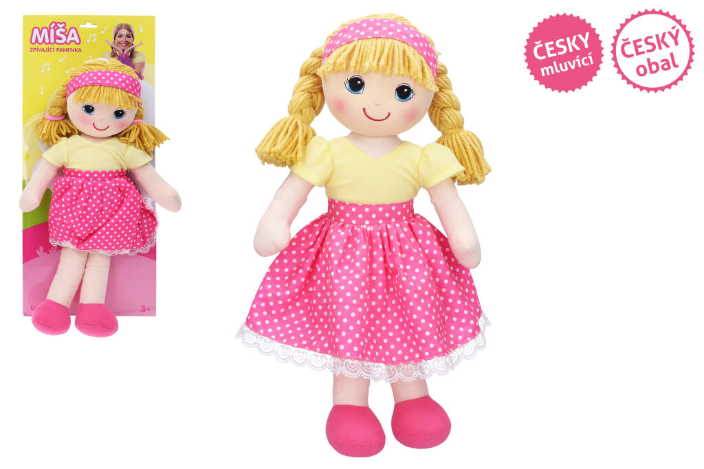 Wiky Zpívající látková Míša Růžičková 55 cm