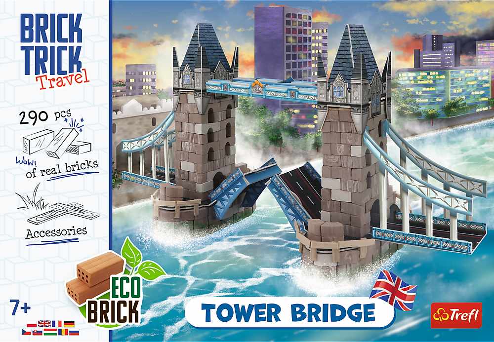 Trefl Brick Trick Travel Tower Bridge, 290 dílků