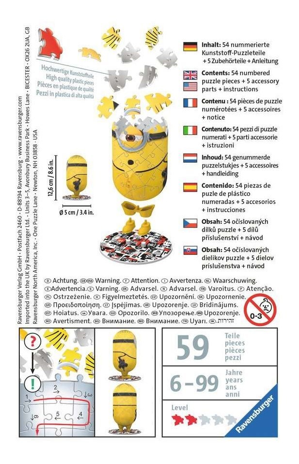 RAVENSBURGER 3D puzzle, Mimoni 2 - 54 dílků