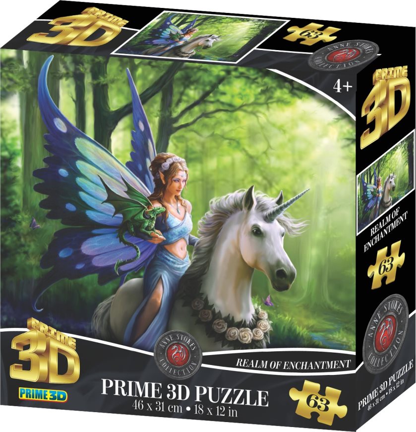 Prime 3D Puzzle Říše kouzel, 63 dílků