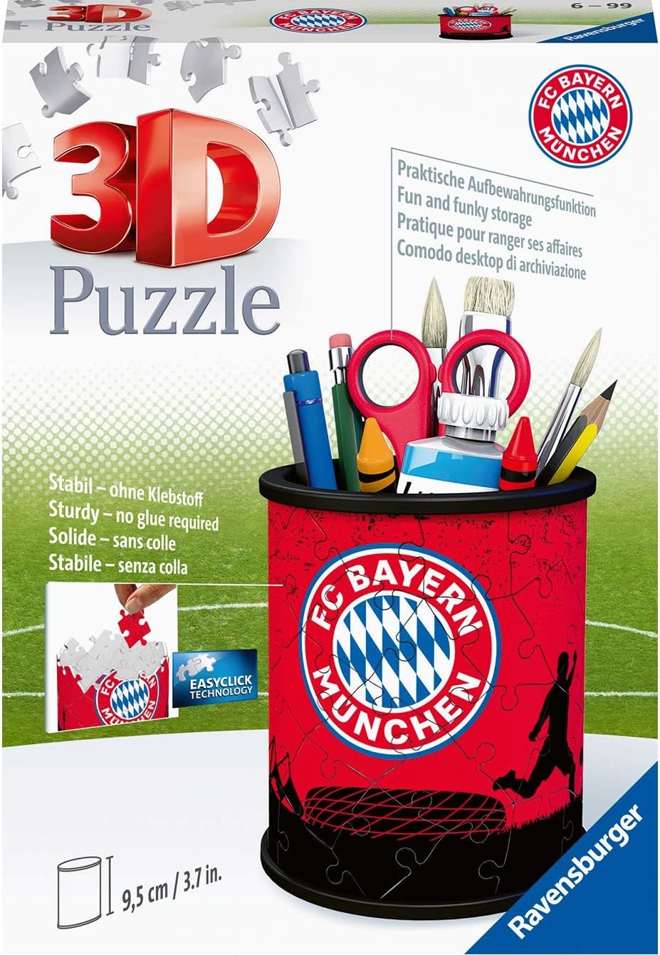 RAVENSBURGER 3D puzzle, stojan FC Bayern Mnichov - 57 dílků