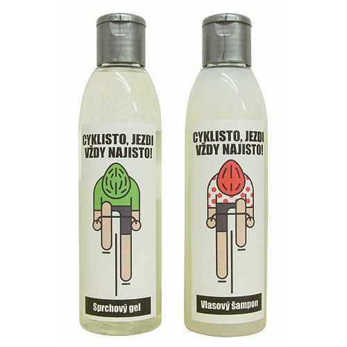 Bohemia Gifts Kosmetická sada kniha pro cyklistu, gel 200 ml a šampon 200 ml
