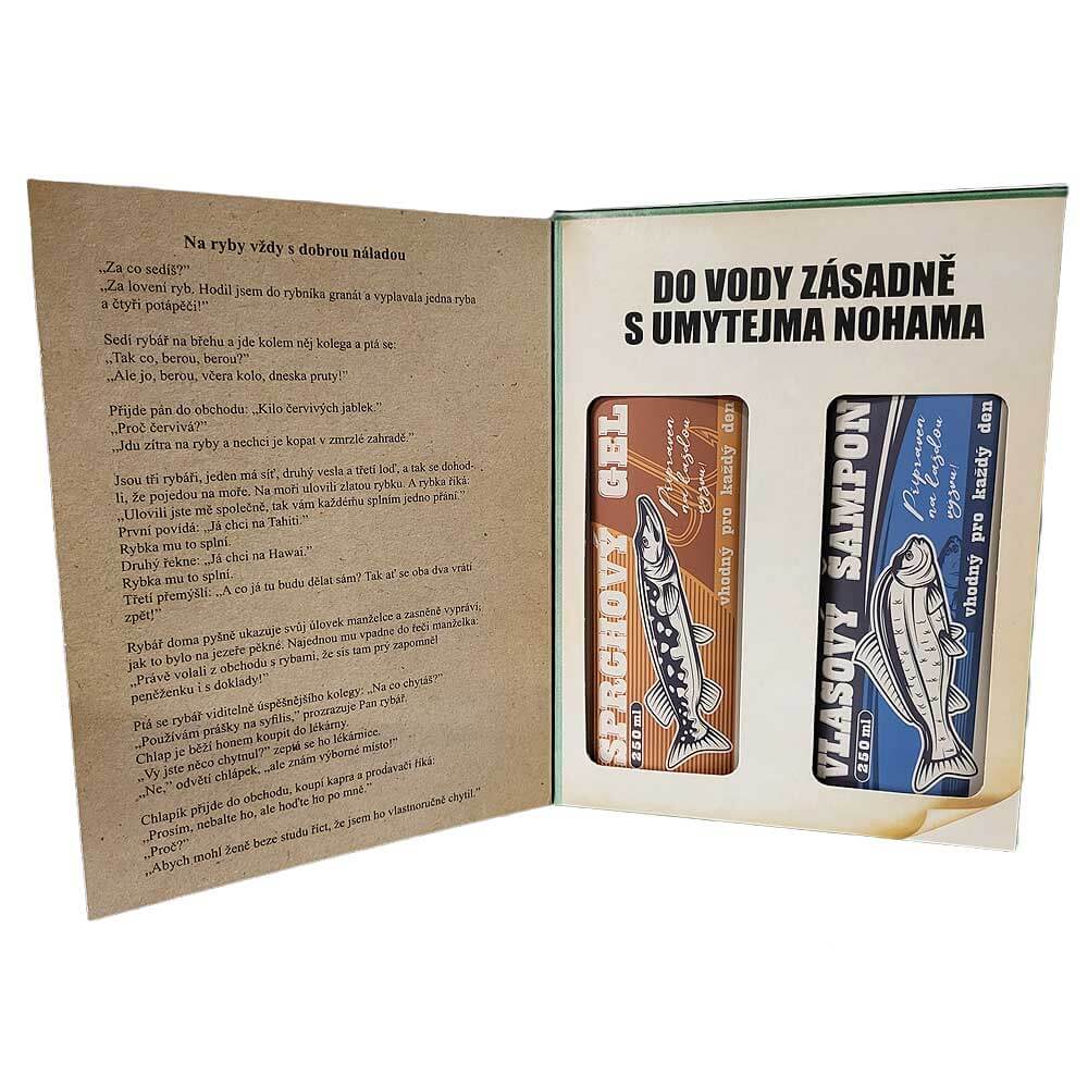 Bohemia Gifts Dárkové balení kosmetiky, Kniha pro rybáře