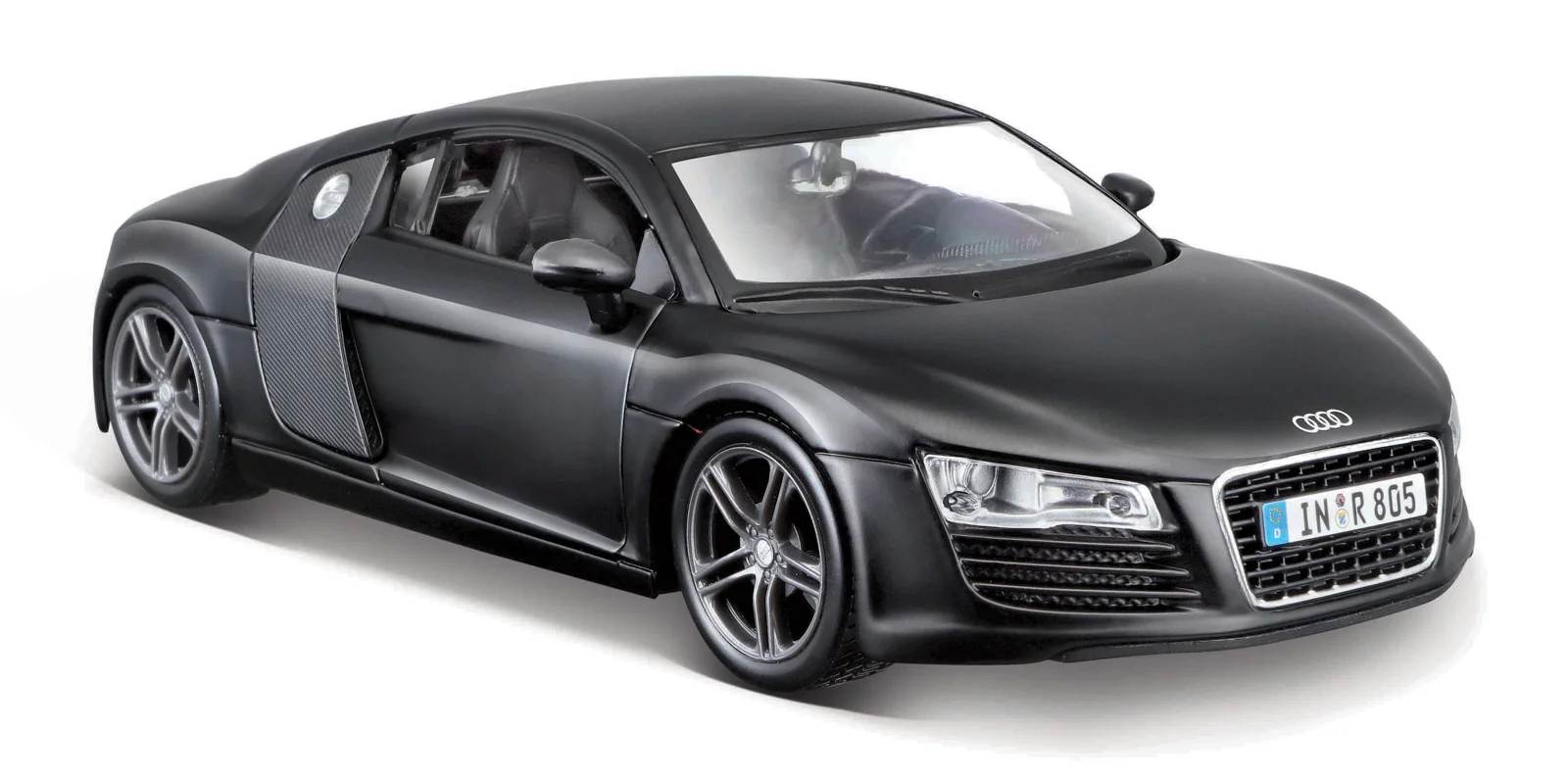Maisto Audi R8 V10 plus, černá matná 1:24