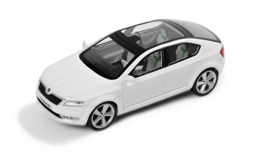 Abrex Škoda Vision D Concept (2011) Bílá Candi Uni 1:43