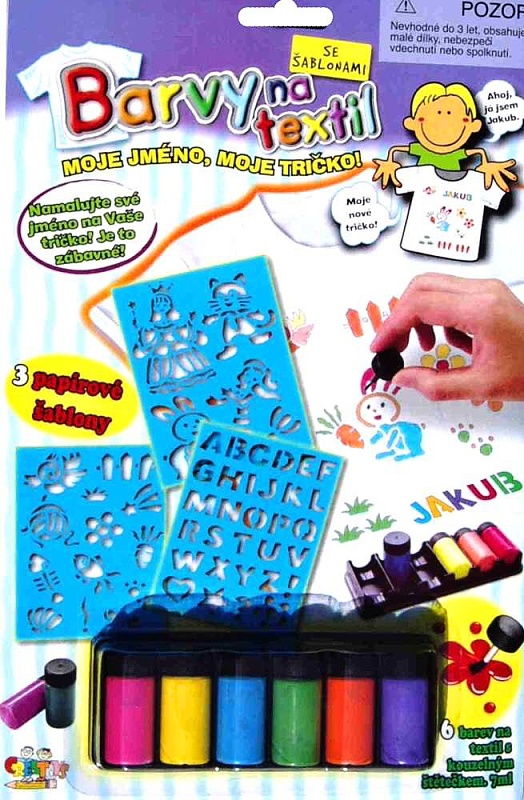 Malování na textil se šablonami
