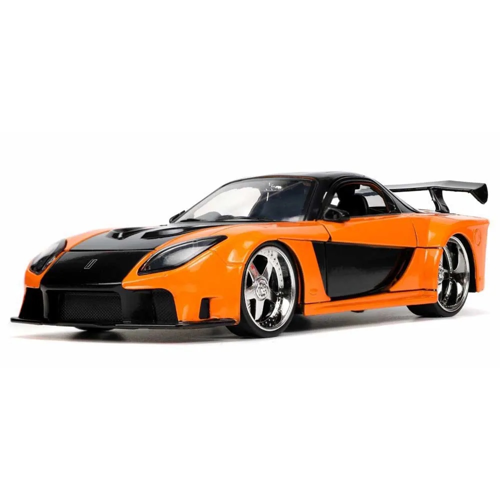 Rychle a zběsile auto 1997 Mazda RX7 1:24 a figurka Han Lue