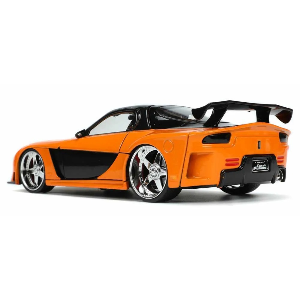 Rychle a zběsile auto 1997 Mazda RX7 1:24 a figurka Han Lue
