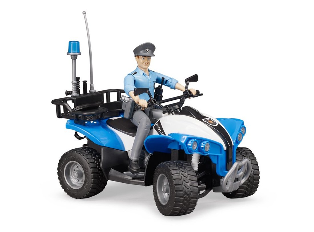 Bruder 63010 Čtyřkolka Policie a figurka