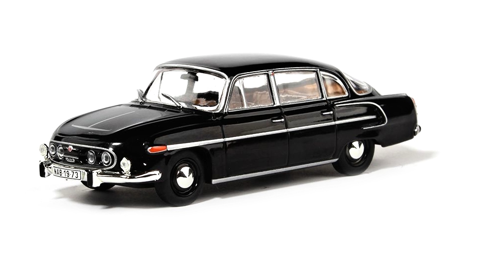 Abrex Tatra 603 (1969) Černá - Béžový Interiér 1:43